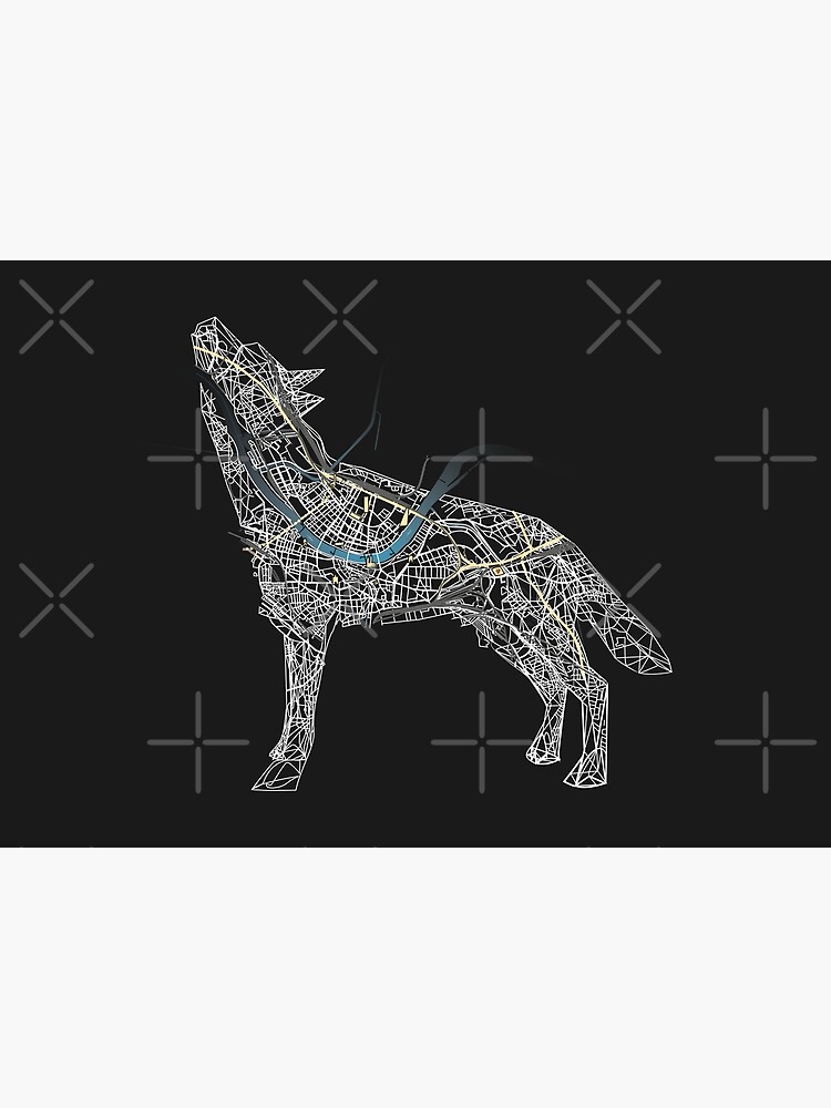 Basel Citymap Artwork | LOUP (wolverine) von procreaction