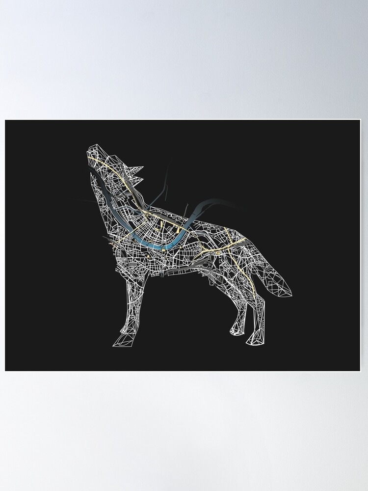 Alternative Ansicht von Basel Citymap Artwork | LOUP (wolverine) Poster
