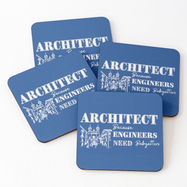 Item preview, Architect Because Engineers Need Babysitting (blue) designed and sold by Novelty-Shirts.