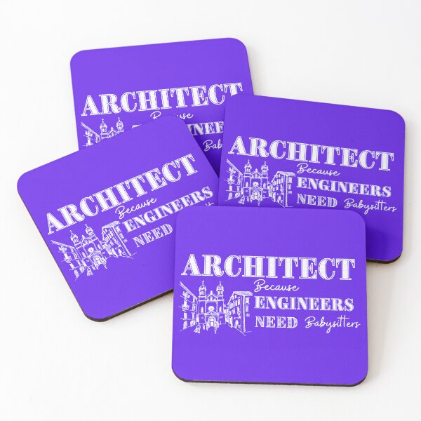 Item preview, Architect Because Engineers Need Babysitting (purple) designed and sold by Novelty-Shirts.