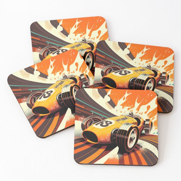 Item preview, Vintage Illustration Colorful Speed Car Formel One Futuristic  designed and sold by HRMNY25.