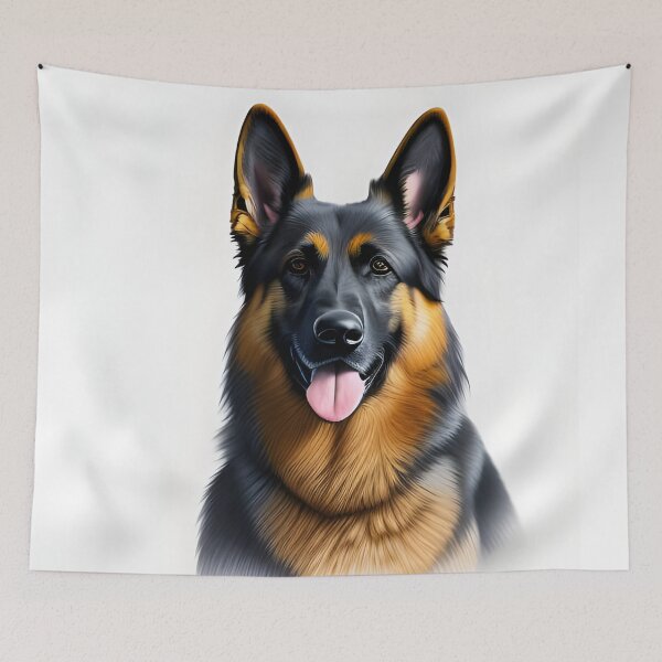 Item preview, German shepherd, charcoal drawing 5, Ai Generated Art  designed and sold by ACC .