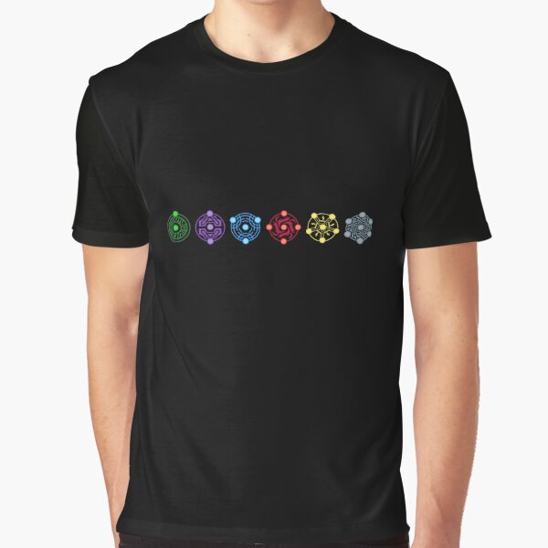 Vista previa del artículo con la obra «Logotipo de 6 lunas de Arcadia - Cielos de Arcadia», diseñado y vendido por damomonkey.