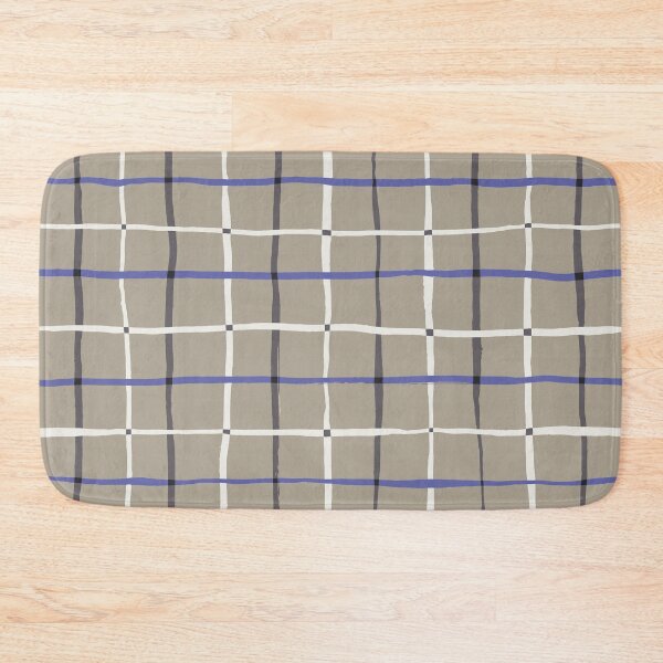 Item preview, Very peri and brown tattersall plaid designed and sold by marufemia.