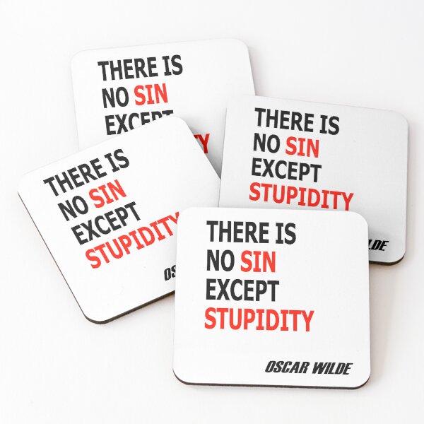 Item preview, There is no Sin except Stupidity designed and sold by soia63.