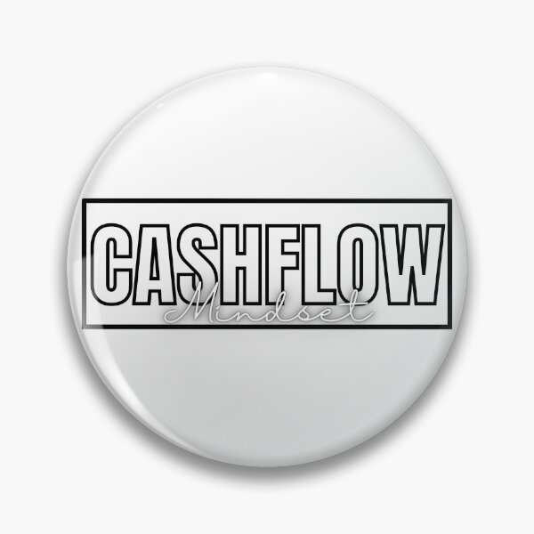Item preview, CASHFLOW Mindset black and white poster  designed and sold by KingsManKind.