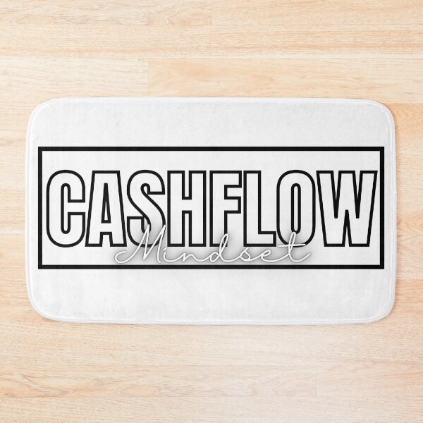 Item preview, CASHFLOW Mindset black and white poster  designed and sold by KingsManKind.