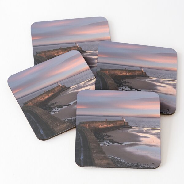 Item preview, Burghead Breakwater at Sunset, Moray Scotland. designed and sold by PhotosEcosse.