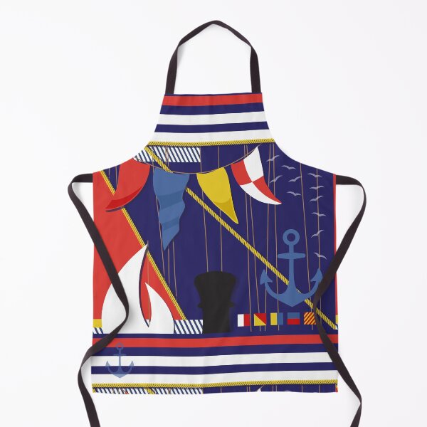 Item preview, Nautical Yachting Maritime Flags and Stripes Pattern designed and sold by HotHibiscus.