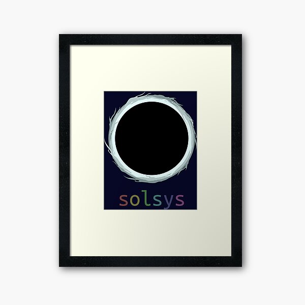 Solsys Blue Framed Art Print