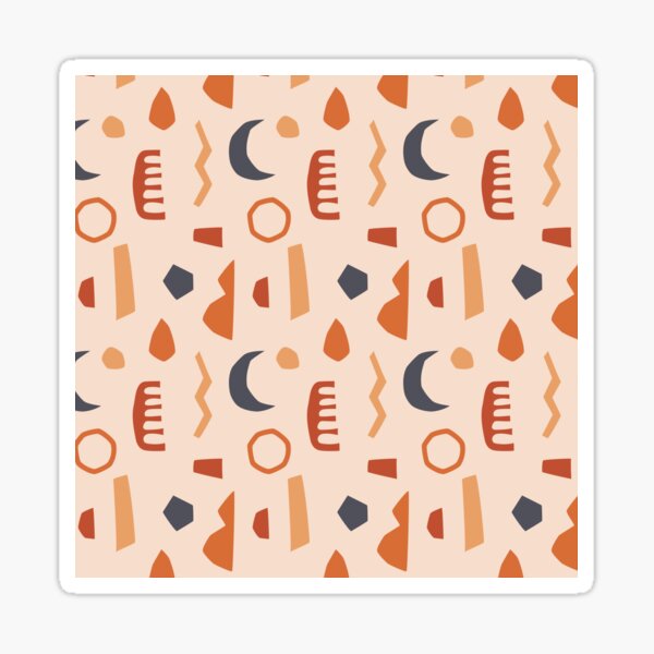 Formes abstraites de Matisse en terre cuite Sticker