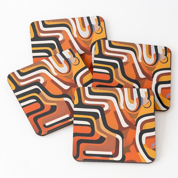 Item preview, Fun Simple Vintage Geometric Shapes Tribal Pattern designed and sold by CattlettArt.