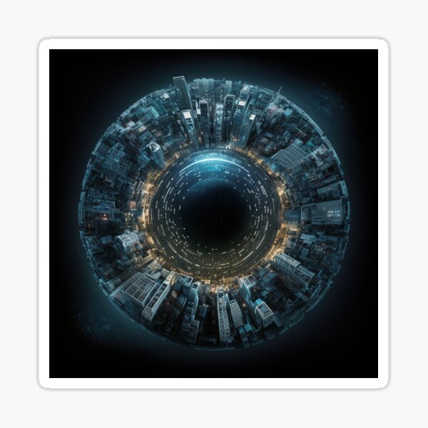 Cyber City: A Circle in the Dark Sticker