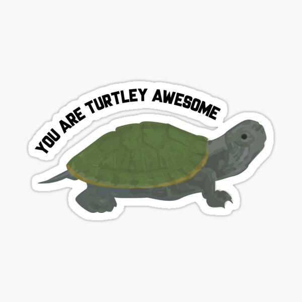 You Are Turtley Awesome ! Sticker