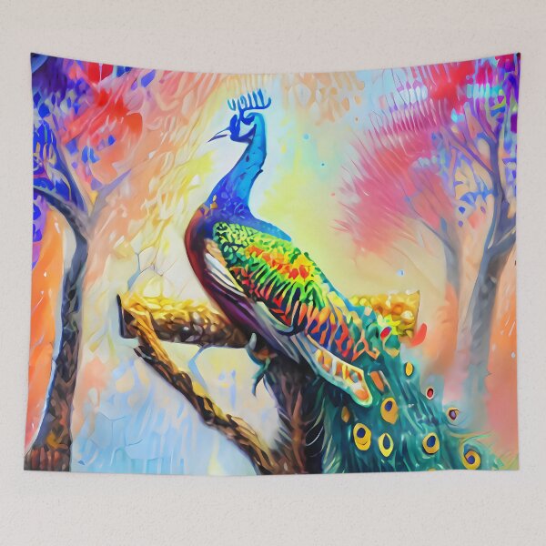 Item preview, Majestic Peacock Sunrise designed and sold by Teebuya.