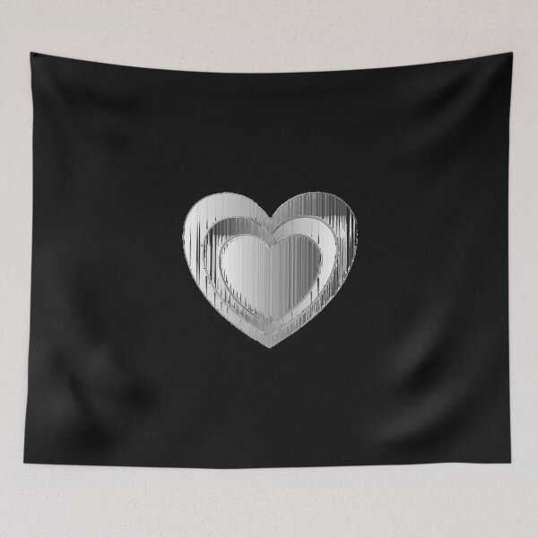 Item preview, Polished Chrome Textured Heart  designed and sold by Marymarice.