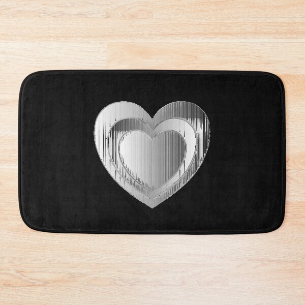 Item preview, Polished Chrome Textured Heart  designed and sold by Marymarice.