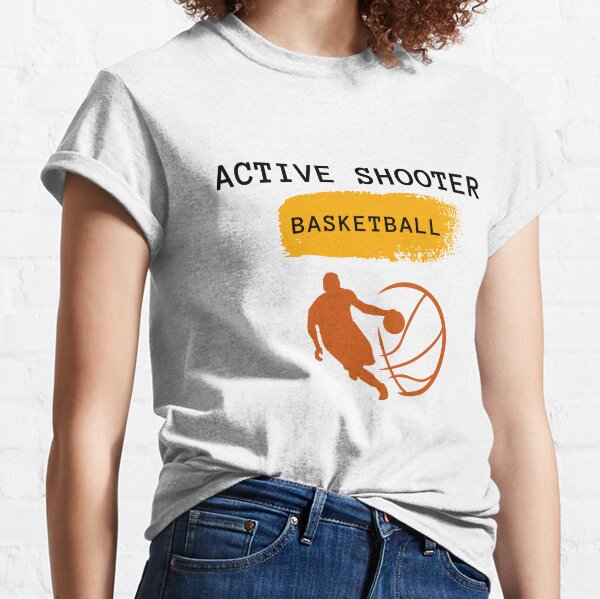 Unisex Heavy Cotton Tee Active Shooter Funny Shirt 