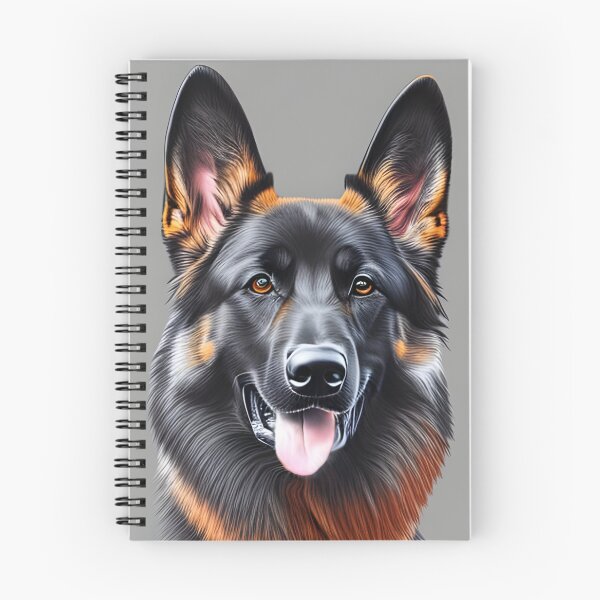 Item preview, Happy German shepherd, charcoal drawing, Ai Generated Art  designed and sold by ACC .