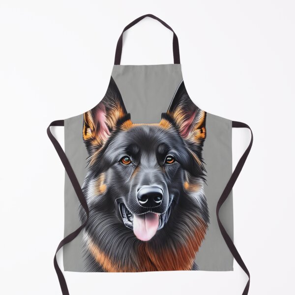 Item preview, Happy German shepherd, charcoal drawing, Ai Generated Art designed and sold by ACC .