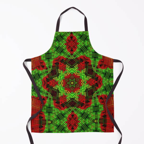 Item preview, Weave Mandala Flower Red and Green designed and sold by WormholeOrbital.