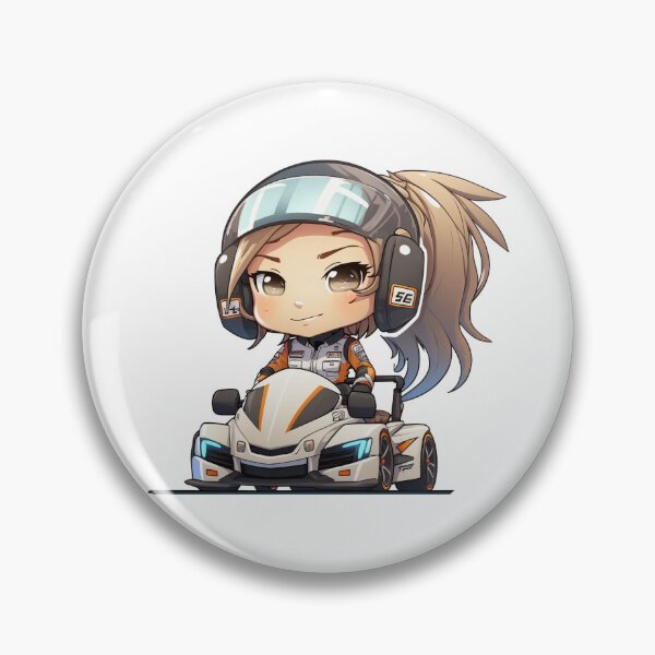 Artikelvorschau, Chibi-Rennfahrerin entworfen und verkauft von TheChibiStore.