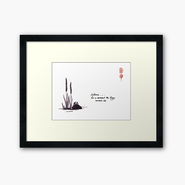 silence Framed Art Print