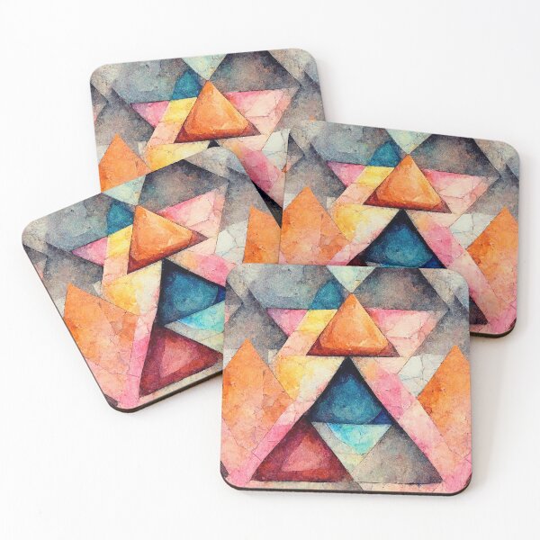Item preview, Geometric watercolor (4/8) designed and sold by sabantha.