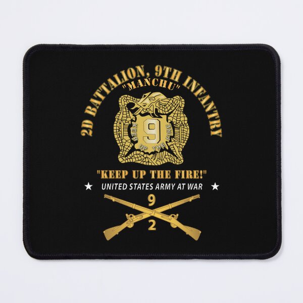 Item preview, Army - 2nd Bn 9th Infantry Regiment - Army At War w IN Branch designed and sold by Military Insignia Products.