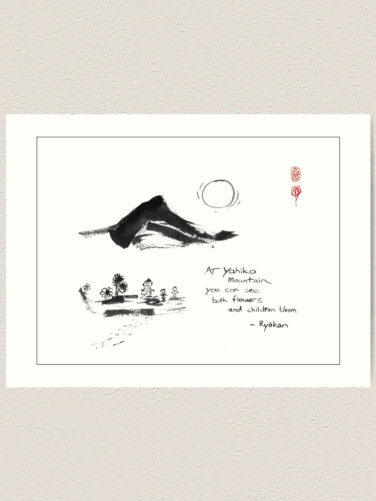 Alternate view of Yahiko Mountain Art Print
