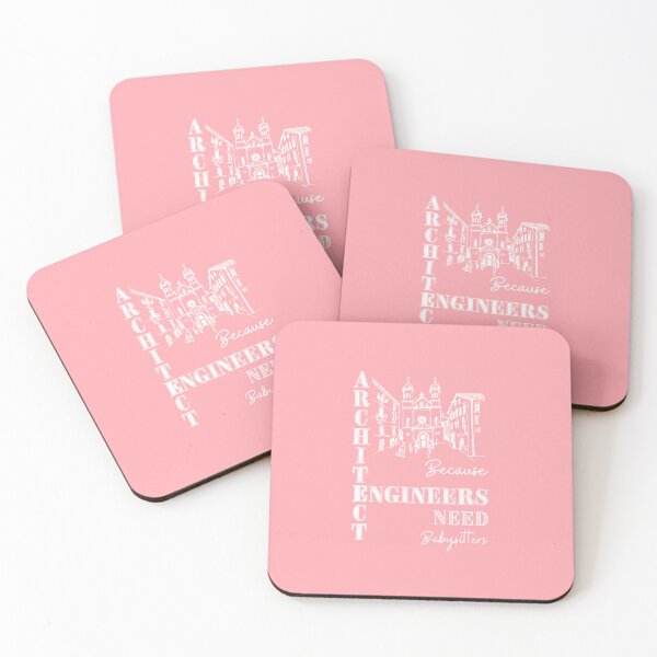 Item preview, Architect Because Engineers Need Babysitters (pink) designed and sold by Novelty-Shirts.