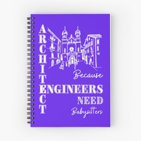 Item preview, Architect Because Engineers Need Babysitters (purple) designed and sold by Novelty-Shirts.
