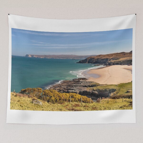 Item preview, Ceannabheinne Beach in Spring NC500 Scotland designed and sold by PhotosEcosse.