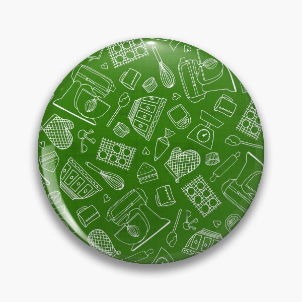 Item preview, I Love Baking // Outline on Green designed and sold by The Wellington Boot.
