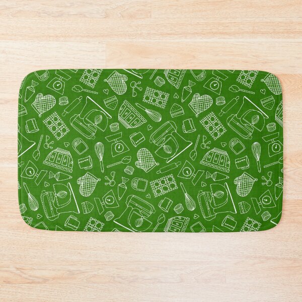 Item preview, I Love Baking // Outline on Green designed and sold by The Wellington Boot.