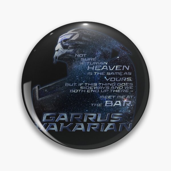 Item preview, Meet me at the Bar - Garrus Vakarian Quote designed and sold by typomachina.