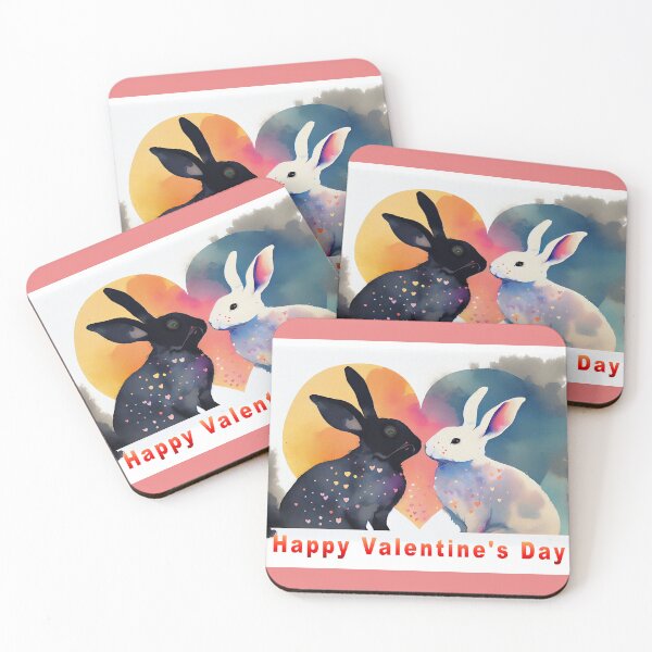 Item preview, Watercolor Postcard of Happy Valentine's Day designed and sold by factory88.