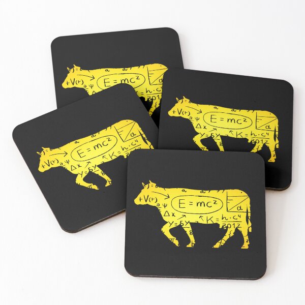 Item preview, Yellow version of Meet "The Calculus cow" Cow puns Cowculus designed and sold by FarmsteadAcers.