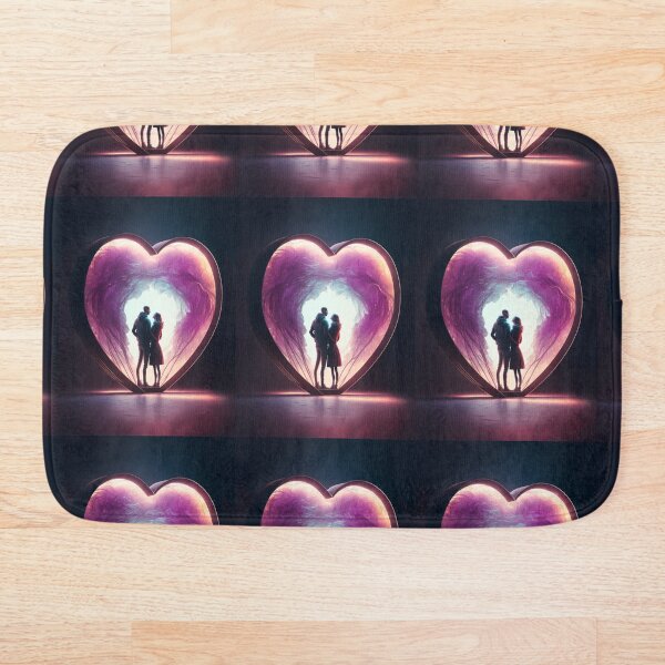 Item preview, A romantic couple inside a huge heart designed and sold by enchantedsofa.