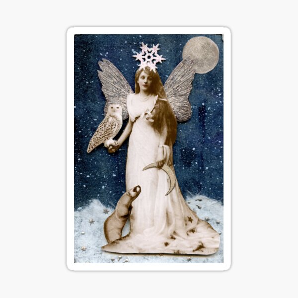 Zorya of the Crescent Moon Sticker