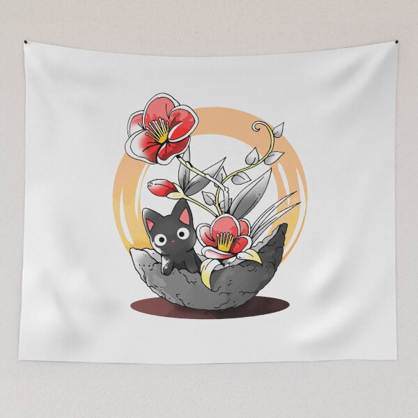 Item preview, Ikebana Cat designed and sold by VallinArt.