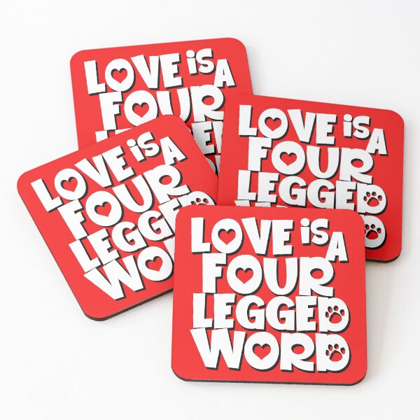 Item preview, Love is a four legged word designed and sold by joslyni.