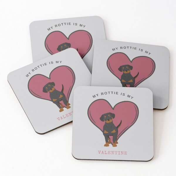 Item preview, My Rottie Is My Valentine - Rottweiler with Heart for Dog Lovers designed and sold by SeasonalDogs.