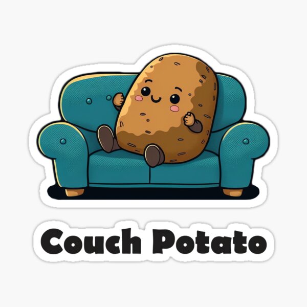 Couch Potato Cute Potato' Sticker