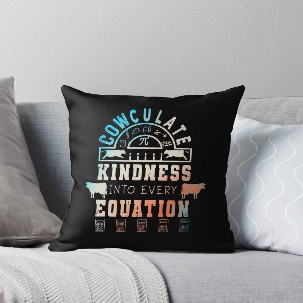 Item preview, Colorful version of Cowculate kindness into every equation Calculate calculus Cow puns designed and sold by FarmsteadAcers.