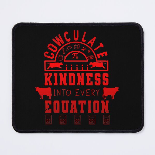 Item preview, Red version of Cowculate kindness into every equation Calculate calculus Cow puns designed and sold by FarmsteadAcers.