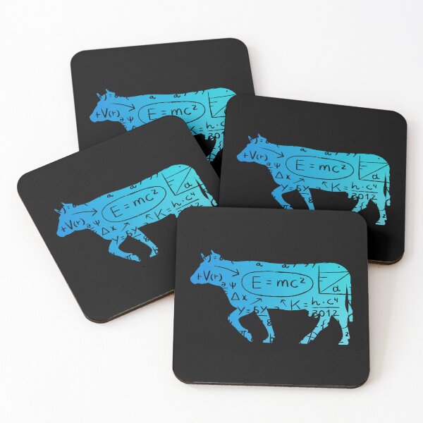 Item preview, Blue version of Meet "The Calculus cow" Cow puns Cowculus designed and sold by FarmsteadAcers.