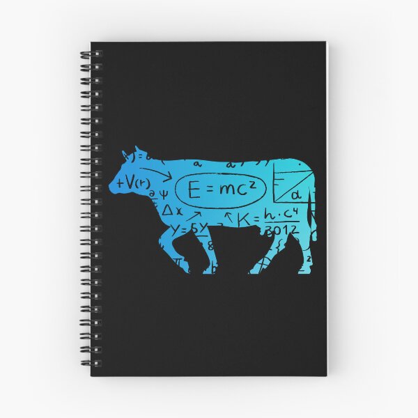 Item preview, Blue version of Meet "The Calculus cow" Cow puns Cowculus designed and sold by FarmsteadAcers.