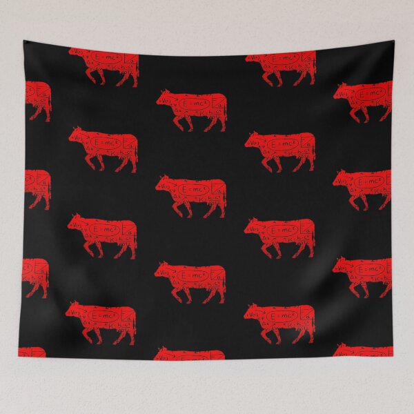 Item preview, Red version of Meet "The Calculus cow" Cow puns Cowculus designed and sold by FarmsteadAcers.