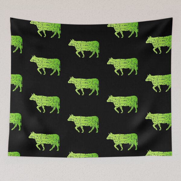 Item preview, Green version of Meet "The Calculus cow" Cow puns Cowculus designed and sold by FarmsteadAcers.